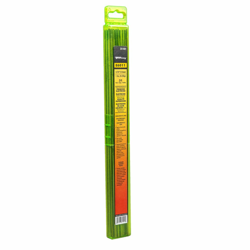 FORNEY - Forney 3/32 in. D X 15.2 in. L E6011 Mild Steel Welding Electrodes 60000 psi 1 lb 1 pk