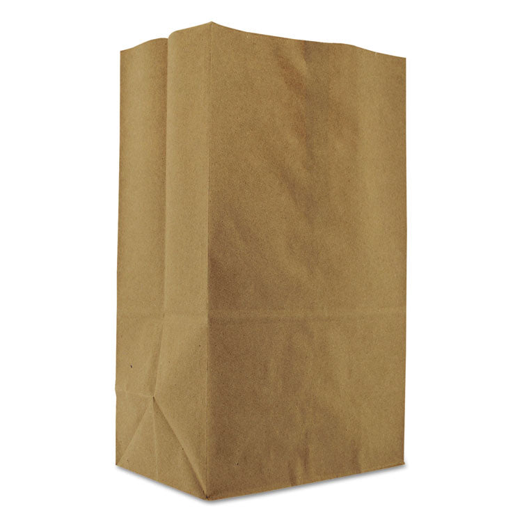 General - Squat Paper Grocery Bags, 57 lb Capacity, 1/8 BBL, 10.13" x 6.75" x 14.38", Kraft, 500 Bags