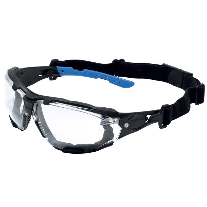 GENERAL ELECTRIC - General Electric 05 Series Anti-Fog Impact-Resistant Safety Glasses Clear Lens Black/Blue Frame 1 pk