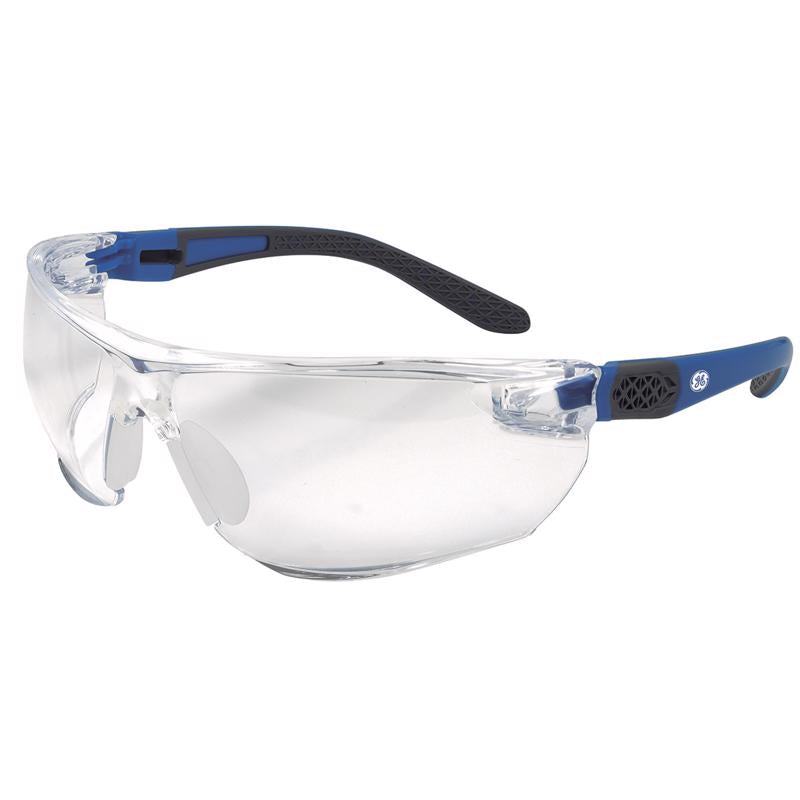 GENERAL ELECTRIC - General Electric 02 Series Impact-Resistant Safety Glasses Clear Lens Blue/Gray Frame 1 pk