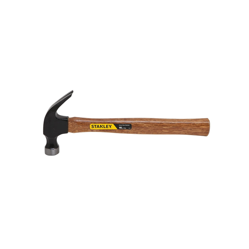 STANLEY - Stanley 16 oz Smooth Face Nailing Curved Claw Hammer 5-1/4 in. Wood Handle