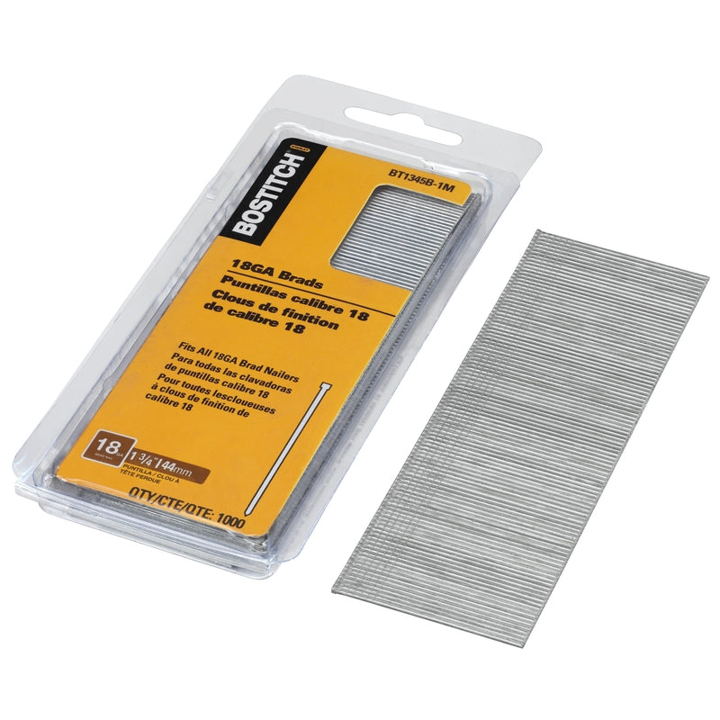 STANLEY BOSTITCH - Bostitch 1-3/4 in. 18 Ga. Straight Strip Coated Brad Nails 2000 pk