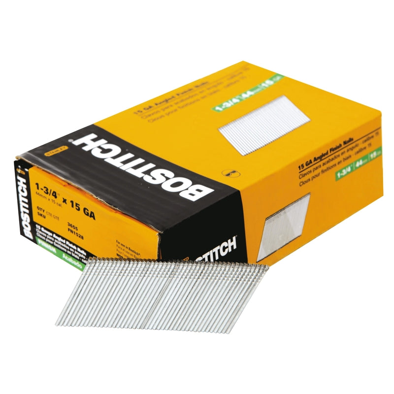 STANLEY BOSTITCH - Bostitch 1-3/4 in. 15 Ga. Angled Strip Bright Finish Nails 3655 pk