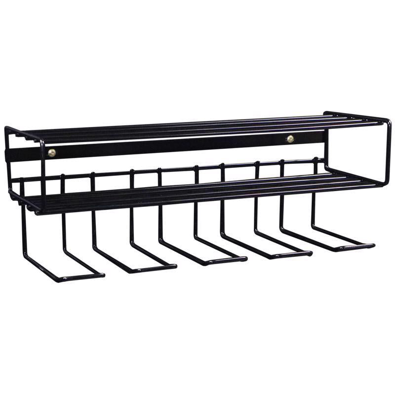 C2M - C2M 7.5 in. H X 21.5 in. W X 7.5 in. D Black Steel Wall Mount Tool Holder