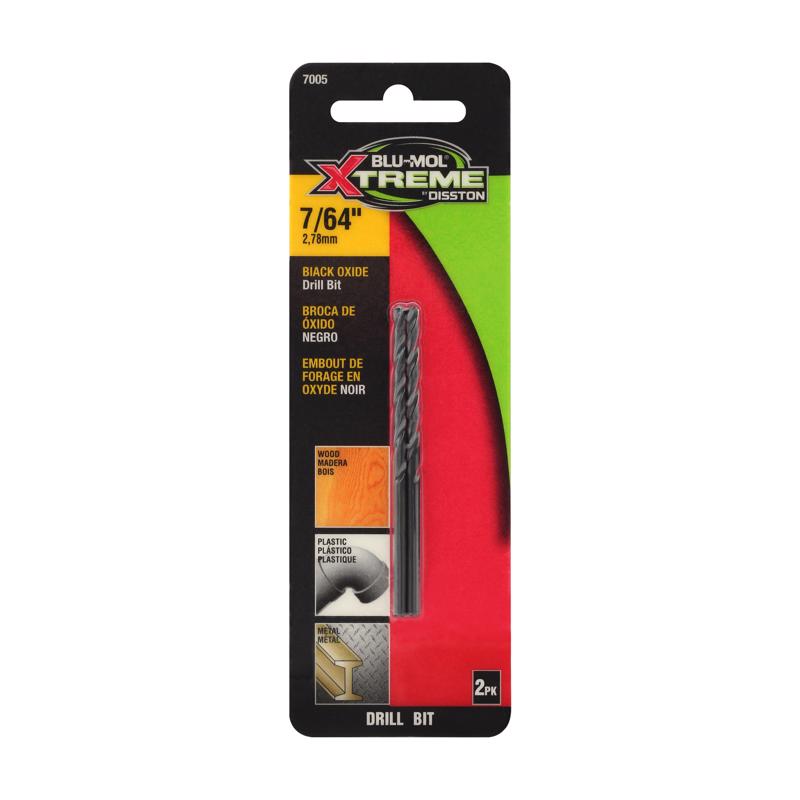 BLU-MOL XTREME - Blu-Mol Xtreme 7/64 in. High Speed Steel Drill Bit 1 pk
