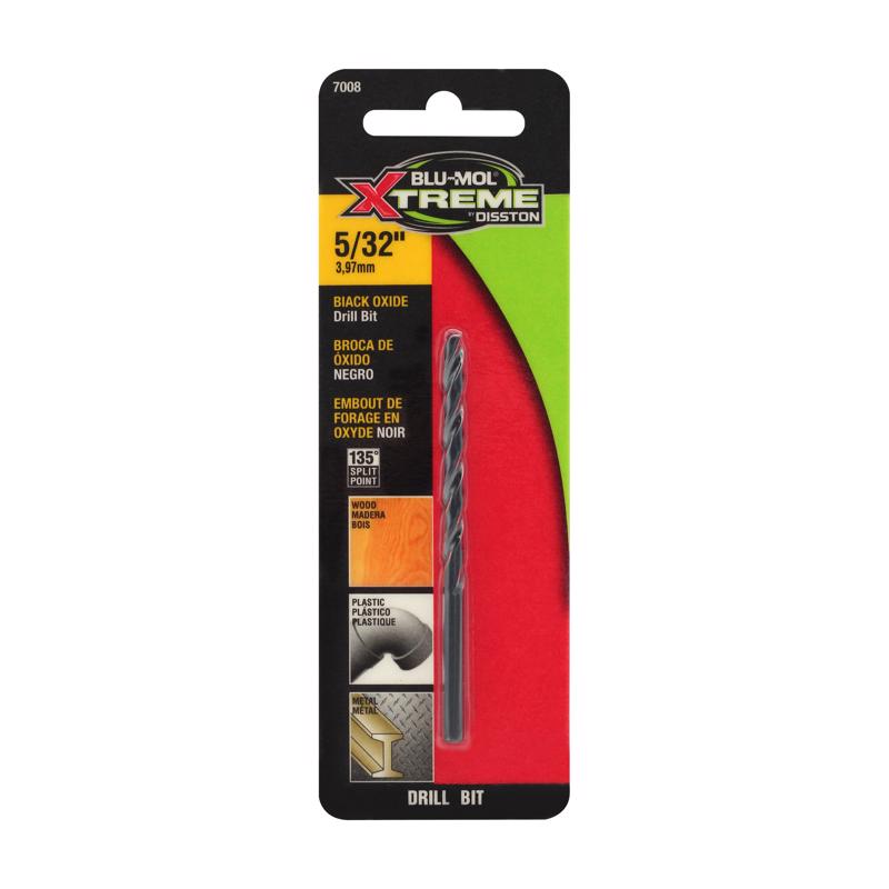 BLU-MOL XTREME - Blu-Mol Xtreme 5/32 in. Black Oxide Drill Bit 1 pc