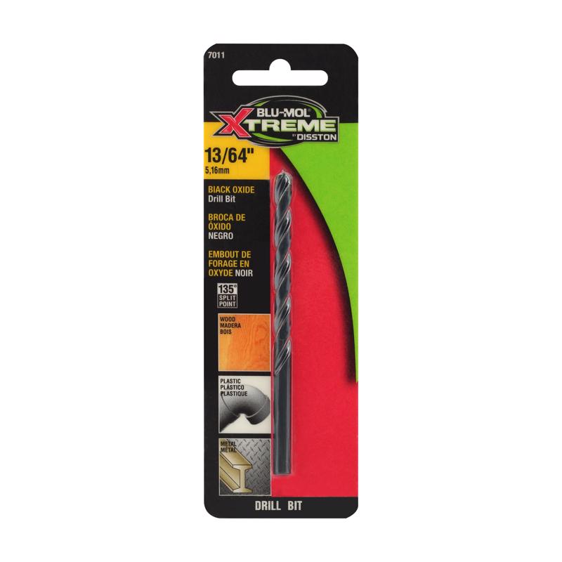BLU-MOL XTREME - Blu-Mol Xtreme 13/64 in. High Speed Steel Drill Bit 1 pk