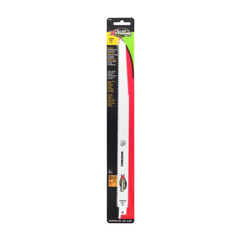 BLU-MOL XTREME - Blu-Mol Xtreme 12 in. Bi-Metal Reciprocating Saw Blade 6 TPI 1 pk