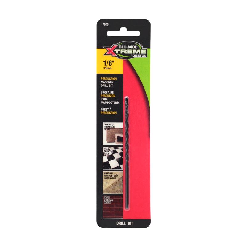 DISSTON - Disston Blu-Mol Xtreme 1/8 in. X 4 in. L Carbide Tipped Masonry Drill Bit Straight Shank 1 pk