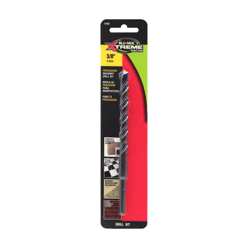 DISSTON - Disston Blu-Mol Xtreme 3/8 in. X 6 in. L Carbide Tipped Masonry Drill Bit Straight Shank 1 pk