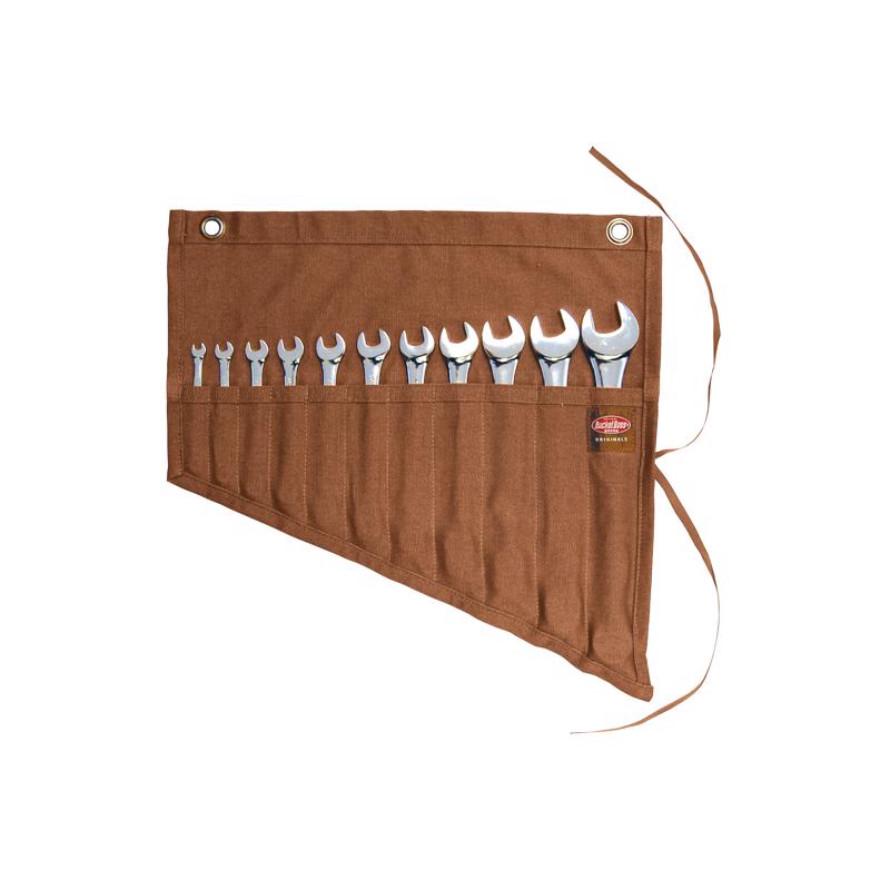 BUCKET BOSS - Bucket Boss 17.5 in. H Canvas Wrench Roll Up 11 pocket Brown 1 pc