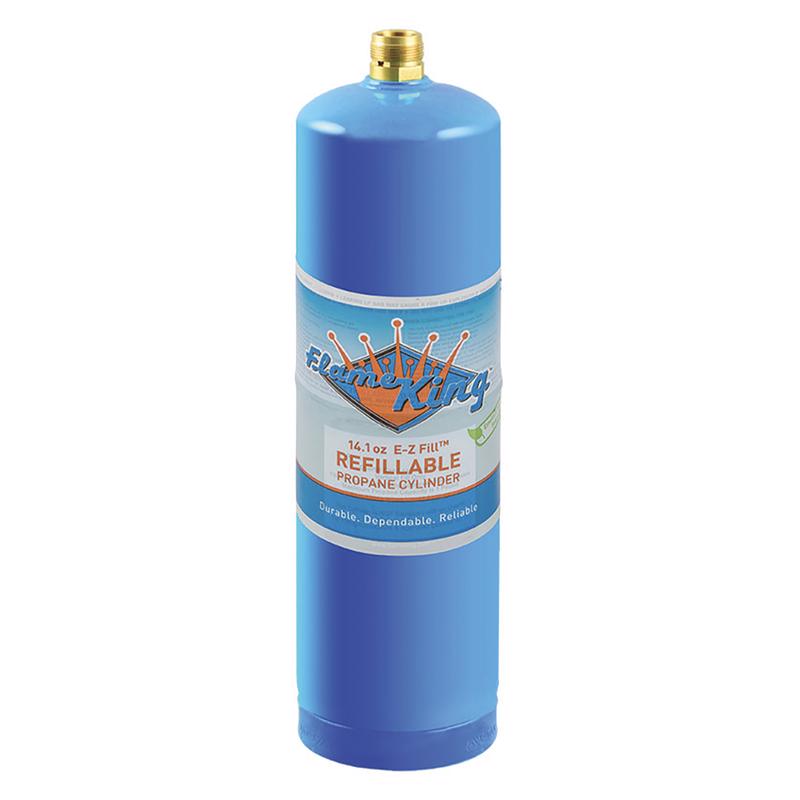 FLAME KING - Flame King 2.75 in. L X 2.75 in. W 14.1 oz Propane Cylinder Steel 1 pc