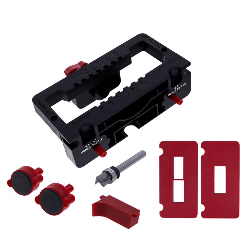 MILESCRAFT - Milescraft Hinge Jig Door Hinge Template 7 pc