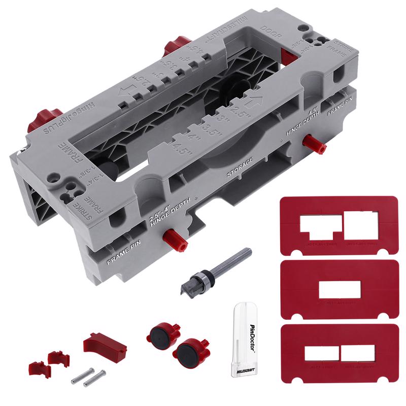 MILESCRAFT - Milescraft Hinge Jig Plus Door Hinge Template 13 pc