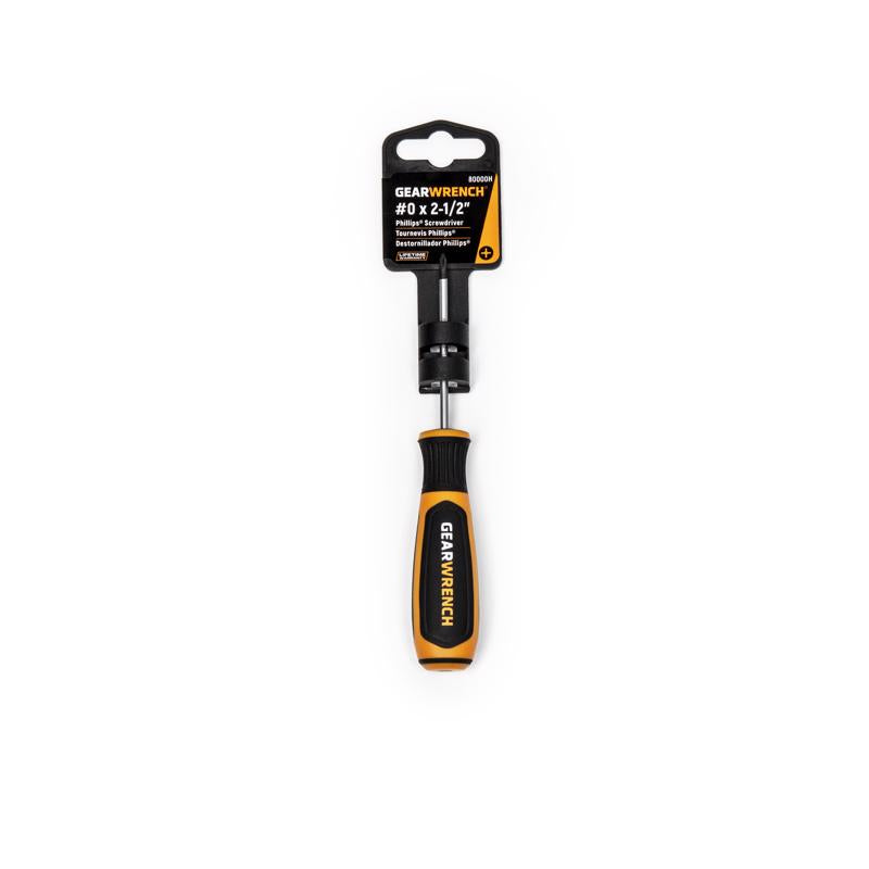 GEARWRENCH - Gearwrench #0 X 2-1/2 in. L Phillips Screwdriver 1 pk