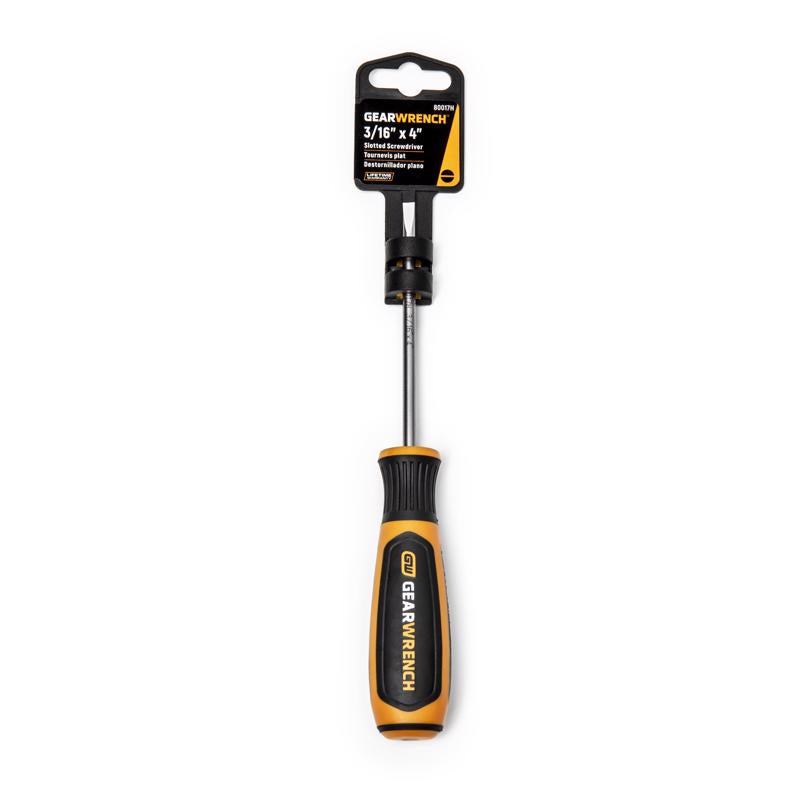 GEARWRENCH - Gearwrench 3/16 in. X 4 in. L Slotted Cabinet Screwdriver 1 pk