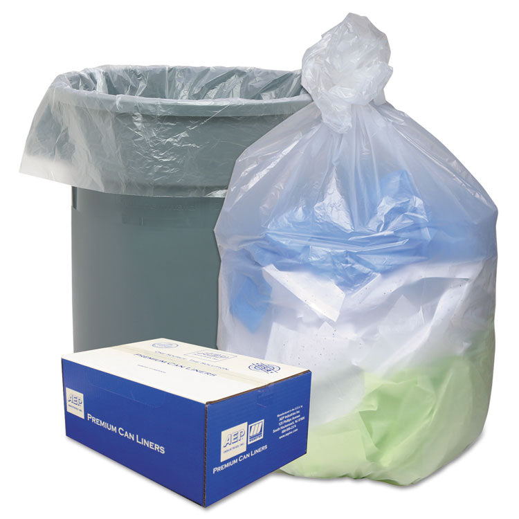 Ultra Plus - Can Liners, 56 gal, 16 microns, 43" x 48", Natural, 200/Carton