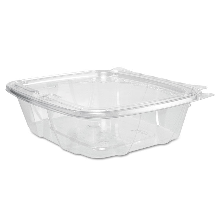 Dart - ClearPac SafeSeal Tamper-Resistant/Evident Containers, Flat Lid, 24 oz, 6.4 x 1.9 x 7.1, Clear, Plastic, 100/Bag, 2 Bags/CT