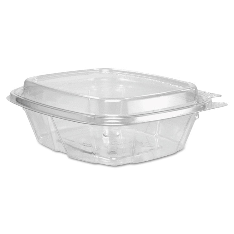 Dart - ClearPac SafeSeal Tamper-Resistant/Evident Containers, Domed Lid, 8 oz, 4.9 x 1.9 x 5.5, Clear, Plastic, 100/Bag, 2 Bags/CT