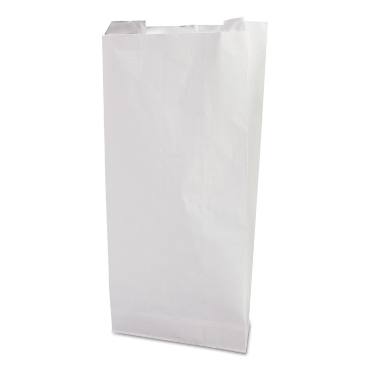 Bagcraft - Grease-Resistant Single-Serve Bags, 6" x 6.5", White, 2,000/Carton