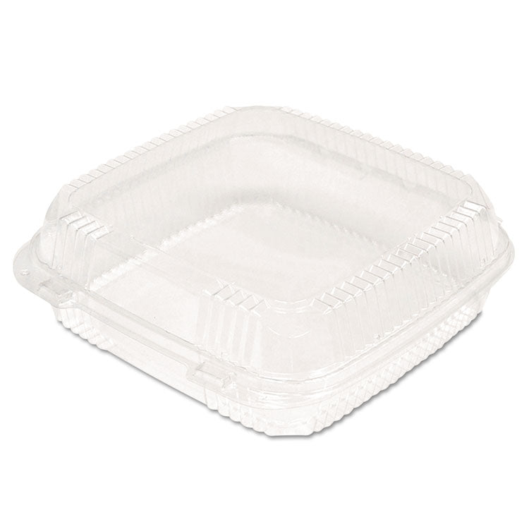 Pactiv Evergreen - ClearView SmartLock Hinged Lid Container, 9.22 x 8.88 x 2.91, Clear, Plastic, 200/Carton