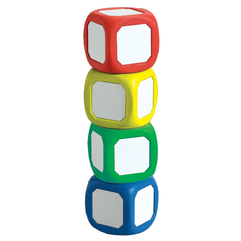 LEARNING ADVANTAGE - Write-On Wipe-Off Dice - Small - Set of 4