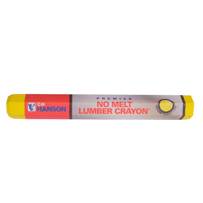C.H. HANSON - C.H. Hanson CH Hanson 4.5 in. L Lumber Crayon Yellow 1 pc - Case of 12