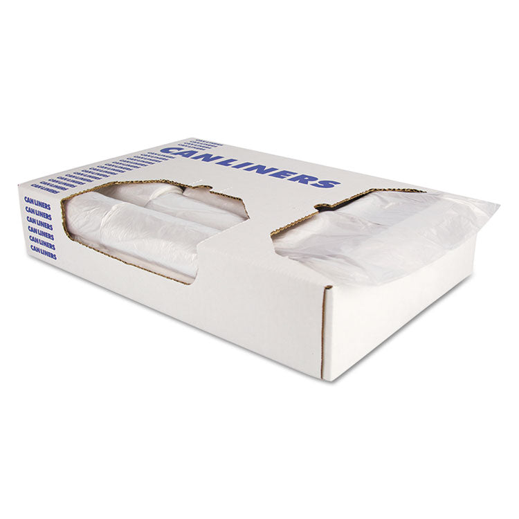 Heritage - High-Density Waste Can Liners, 30 gal, 16 microns, 30" x 37", Natural, 500/Carton
