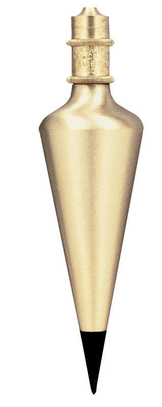 GENERAL TOOLS - Stanley 16 oz Brass Plumb Bob 8.7 in. L 1 pc