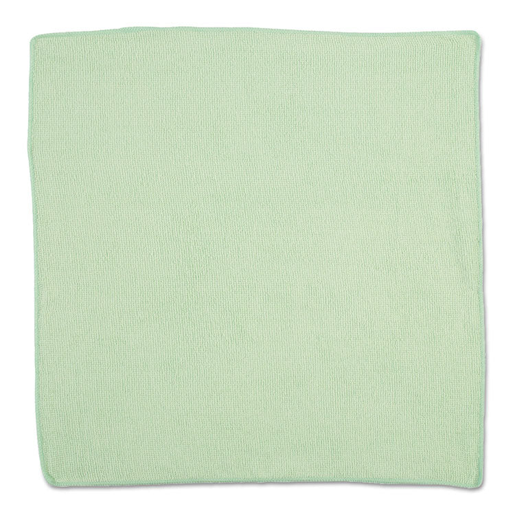 Rubbermaid Commercial - Microfiber Cleaning Cloths, 16 x 16, Green, 24/Pack (8756926)