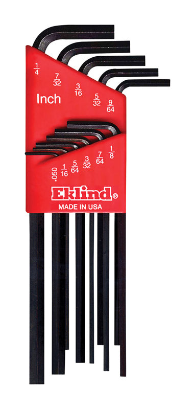 EKLIND - Eklind Hex-L .050 to 1/4 in. SAE Long Arm Hex L-Key Set 11 pc