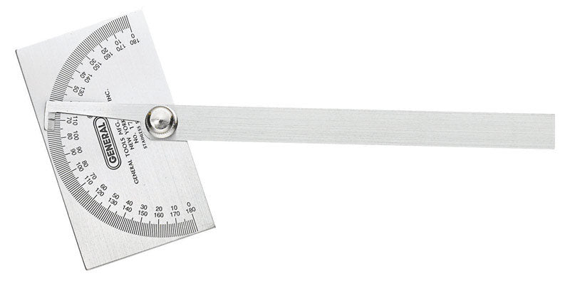 GENERAL - General 11-3/4 in. L X 6 in. W Protractor 1 pc