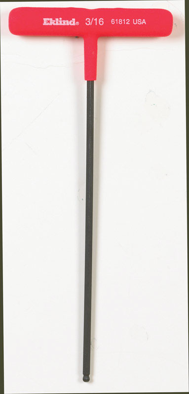 EKLIND - Eklind Power-T 3/16 in. SAE T-Handle Ball End Hex Key 1 pc
