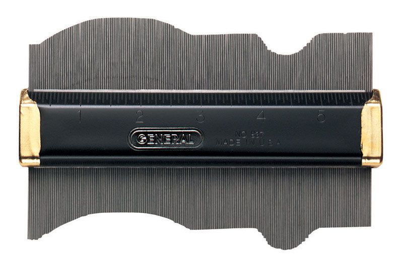 GENERAL - General 6 in. L X 3-1/2 in. W Contour Gauge 1 pc