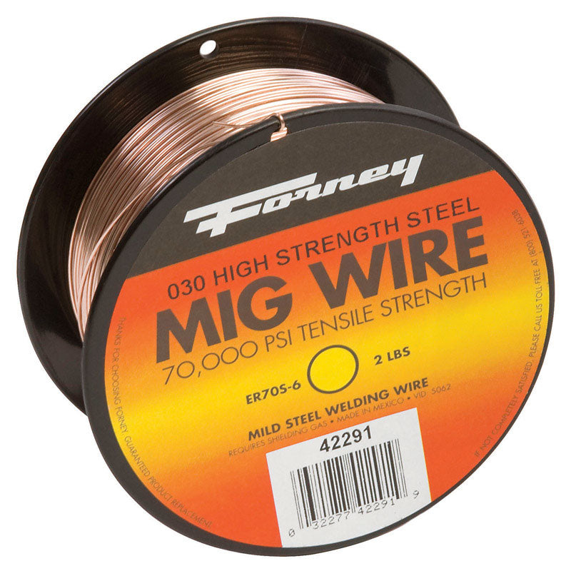 FORNEY - Forney ER70S-6 0.03 in. Mild Steel MIG Welding Wire 70000 psi 2 lb