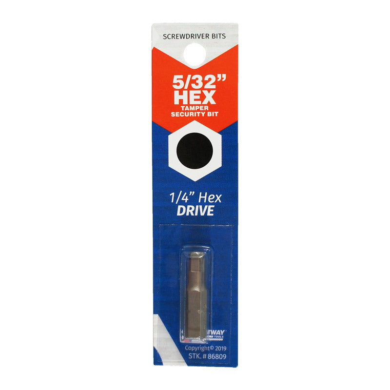 BEST WAY TOOLS - Best Way Tools Hex 5/32 in. X 1 in. L Screwdriver Bit Carbon Steel 1 pc