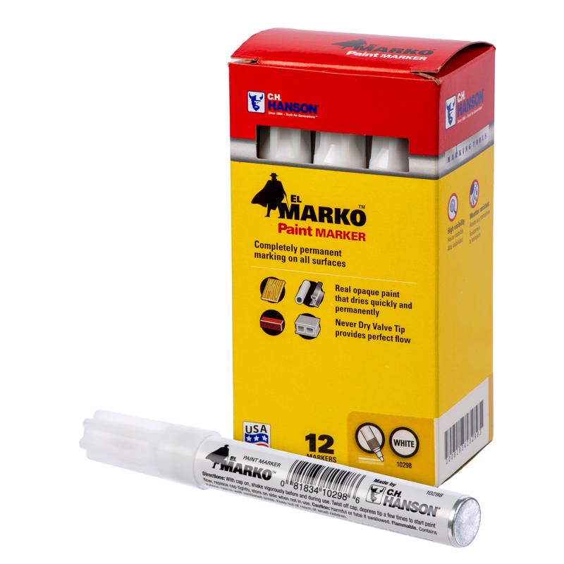C.H. HANSON - C.H. Hanson CH Hanson White Valve Tip Paint Marker 1 pk