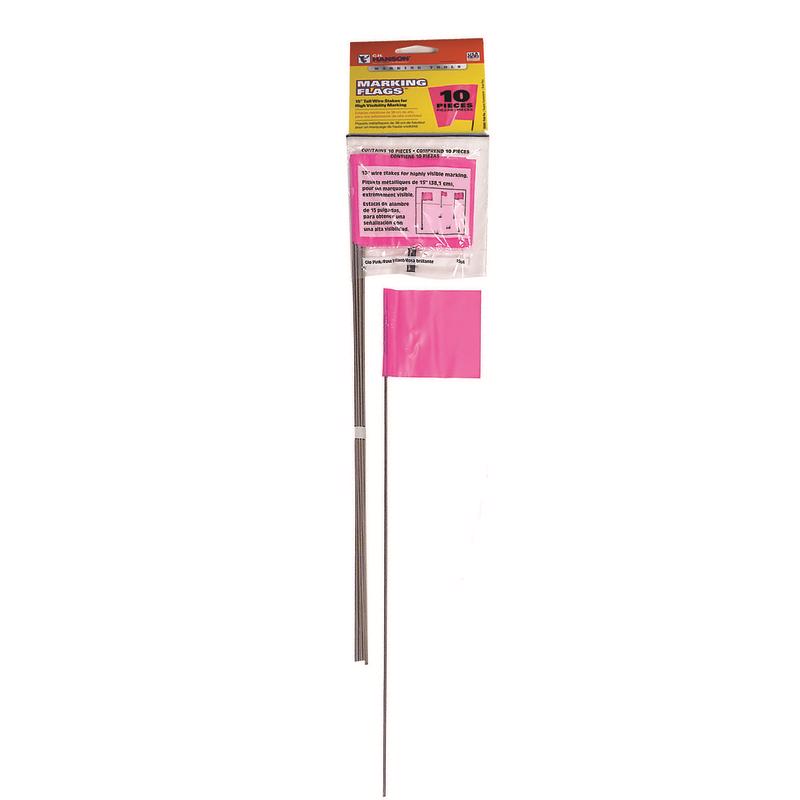 C.H. HANSON - C.H. Hanson CH Hanson 15 in. Pink Marking Flags Polyvinyl 10 pk
