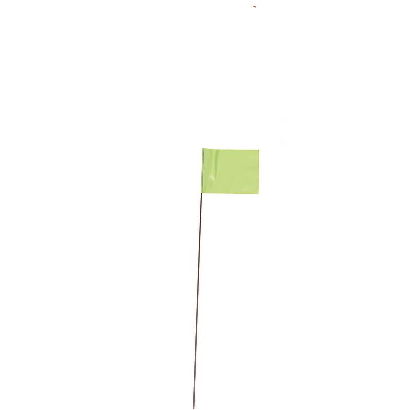 C.H. HANSON - C.H. Hanson CH Hanson 15 in. Fluorescent Lime Marking Flags Polyvinyl 10 pk