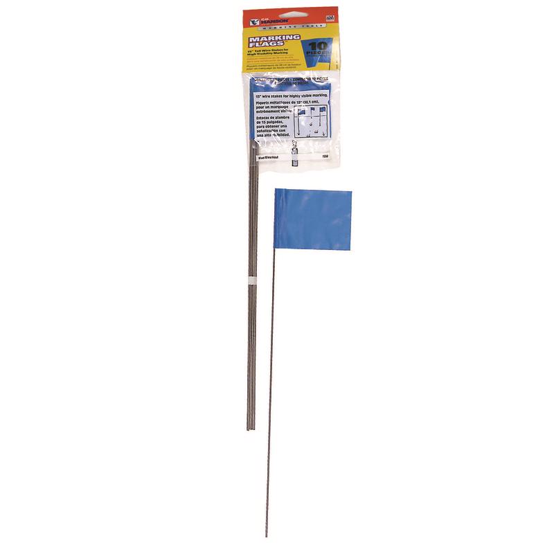 C.H. HANSON - C.H. Hanson CH Hanson 15 in. Blue Marking Flags Polyvinyl 10 pk