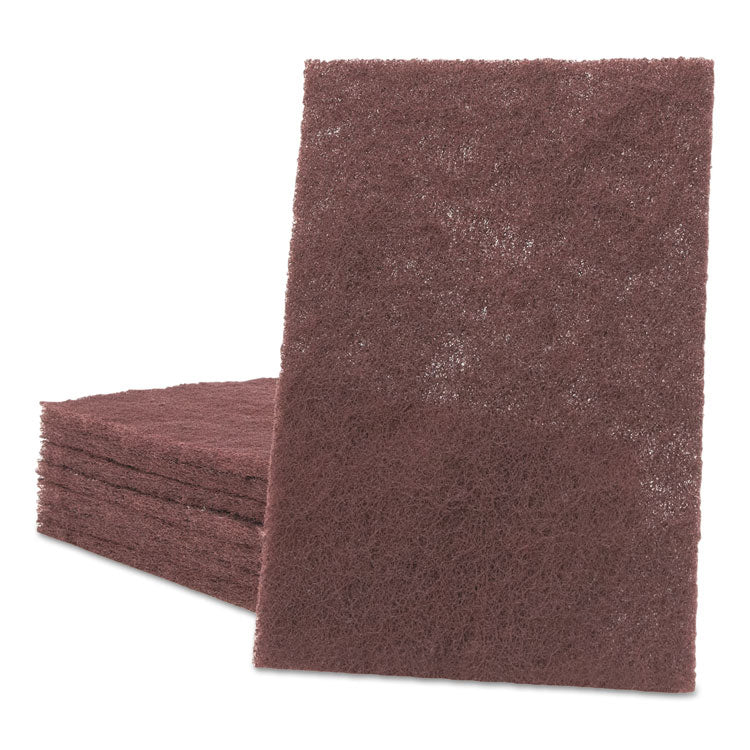 Scotch-Brite PROFESSIONAL - General Purpose Hand Pad, 6 x 9, Maroon, 20/Box, 3 Boxes/Carton