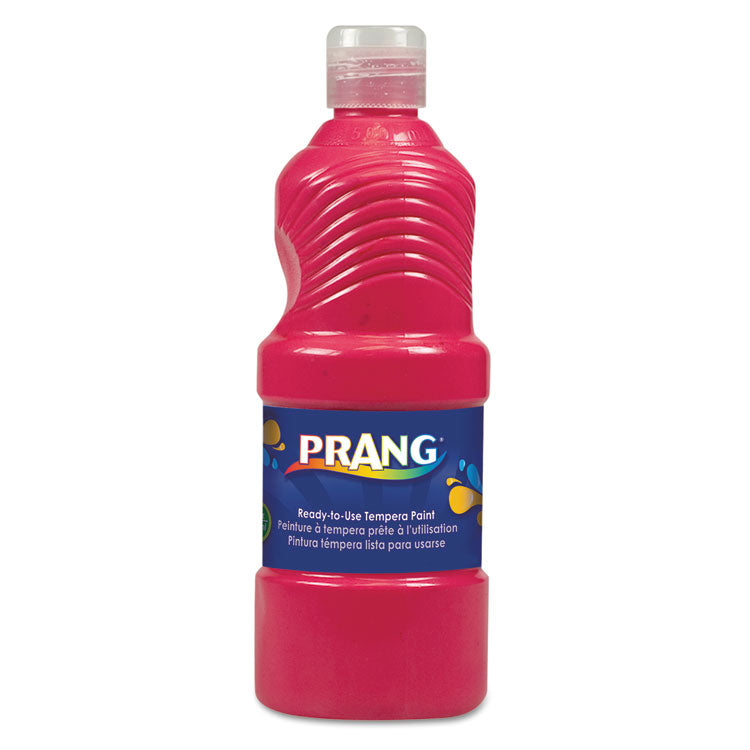 Prang - Ready-to-Use Tempera Paint, Red, 16 oz Dispenser-Cap Bottle