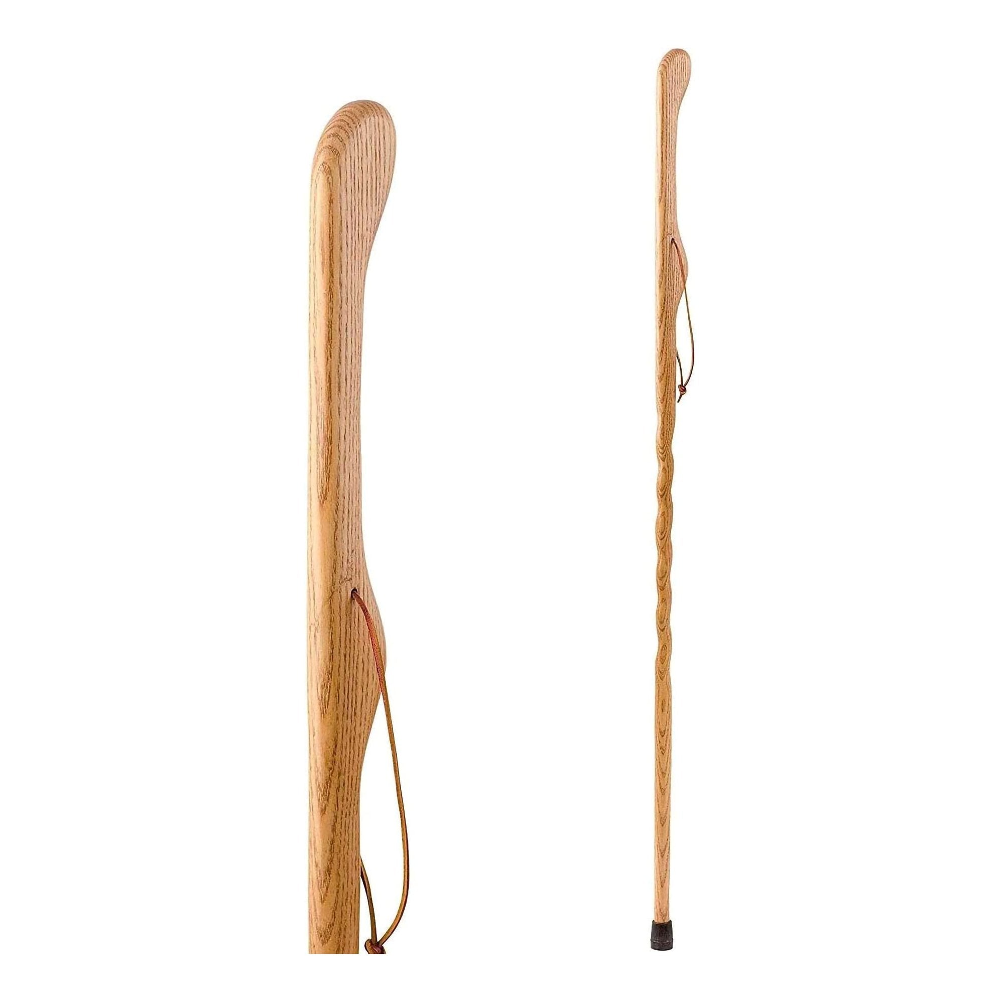 Mabis Healthcare - Walking Stick Brazos™ Twisted HitchHiker Wood 55 Inch Height Oak [1/EA]