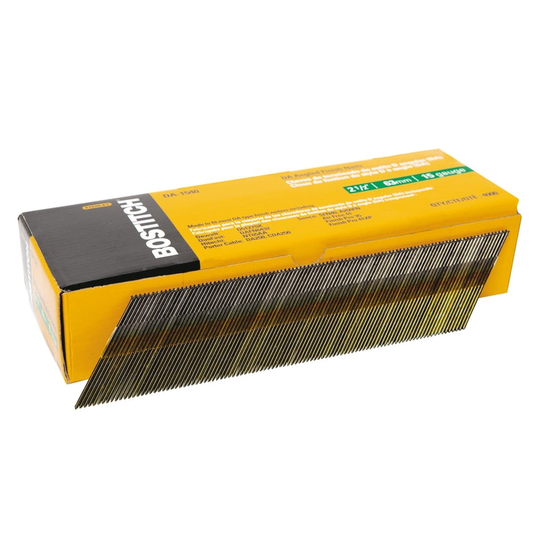 STANLEY BOSTITCH - Bostitch 2-1/2 in. 15 Ga. Angled Strip Coated Finish Nails 4000 pk