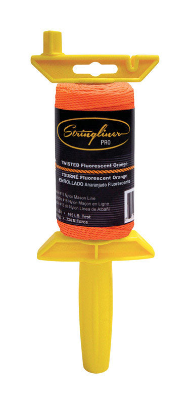 STRINGLINER - Stringliner Pro Orange Twisted Mason Line and Reel 270 ft. Orange