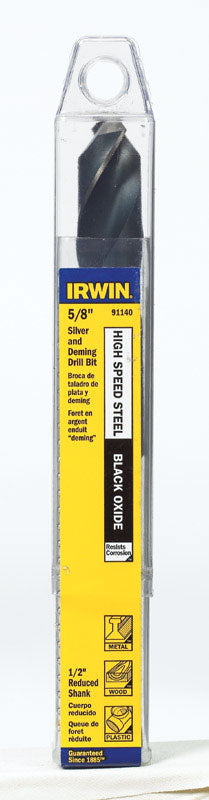 IRWIN - Irwin 5/8 in. X 6 in. L High Speed Steel Drill Bit Straight Shank 1 pc