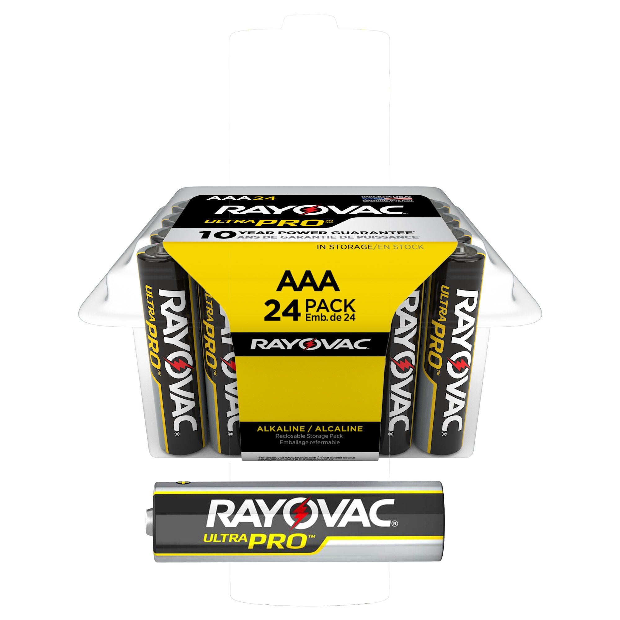 Energizer LLC - Alkaline Battery Rayovac® Ultra Pro™ AAA Cell 1.5V Disposable 24 Pack [288/CS]