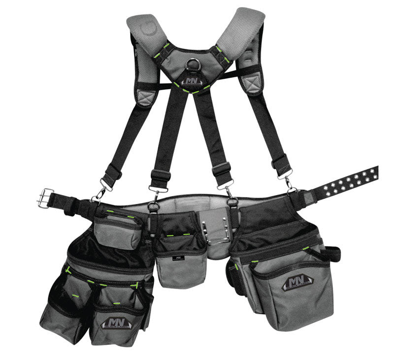 BROWN BAG COMPANY - McGuire-Nicholas 30 pocket Ballistic Nylon Foam Suspension Rig 3.5 in. L X 16 in. H Gray 53 in.