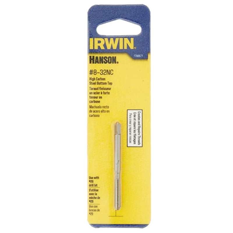 IRWIN TOOLS - Irwin Hanson High Carbon Steel SAE Bottom Tap 8-32 1 pc