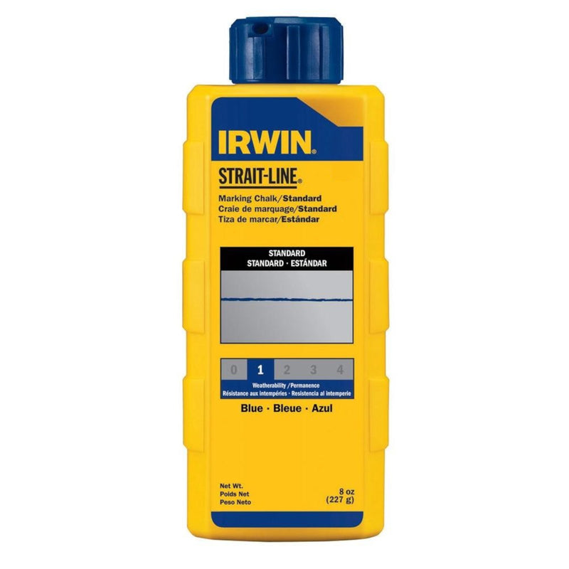 STRAIT-LINE - Irwin Strait-Line 8 oz Permanent Marking Chalk Blue 1 pk [4935518]